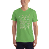 Christian Bible Verse Shirt,Be Joyful In Hope Patient In Affliction Faithful in Prayer , Unisex, Christian Verse , Graphic Art Tee,T-Shirt