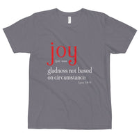 Christian Bible Verse Shirt,Joy,Gladness Not Based on Circumstances, Christian  Tee,Inspirational Tee, Graphic Art Tee,Unisex T-Shirt