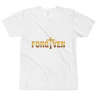 Forgiven, Christian Gift, Positive Inspiration,Bible Quote Print,Unisex Custom, Lovely Design, Short-Sleeve Unisex T-Shirt