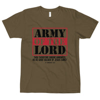 Army Of The Lord, Christian Gift, Positive Inspiration,Bible Quote Print,Unisex Custom, Lovely Design, Short-Sleeve Unisex T-Shirt