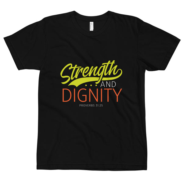 Christian Bible Verse Shirt,Strength And Dignity, Christian  Tee,Any Occasion,Inspirational Tee, Graphic Art Tee,Unisex T-ShirtT-Shirt