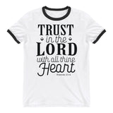 Trust in the Lord Bible Verse Shirt, Christian Verse Unisex Clothing, Shirt With Saying, Shirts with Quotes, Graphic Art Tee, Strength Shirt