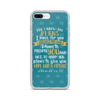 Christian Bible Verse Phone Case, I know the Plans I Have For You, Christian VersCase, Graphic Art Phone Case, Jeremiah 29 11 iPhone Case