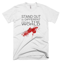 Stand Out Be Different From The World Christian T-Shirt, Christian Gift, Scripture Shirt,Inspirational Tee, Shirt With Saying