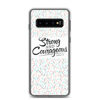 Strong & Courageous Samsung Case, Christian Gift, Bible Quote Phone Case,  Phone Case With Saying, Graphic Phone Case