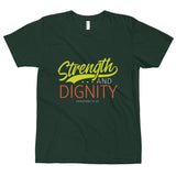 Christian Bible Verse Shirt,Strength And Dignity, Christian  Tee,Any Occasion,Inspirational Tee, Graphic Art Tee,Unisex T-ShirtT-Shirt