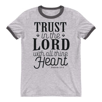 Trust in the Lord Bible Verse Shirt, Christian Verse Unisex Clothing, Shirt With Saying, Shirts with Quotes, Graphic Art Tee, Strength Shirt