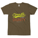 Christian Bible Verse Shirt,Strength And Dignity, Christian  Tee,Any Occasion,Inspirational Tee, Graphic Art Tee,Unisex T-ShirtT-Shirt