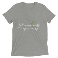 Christian Bible Verse Shirt,Let Grow Your Roots Deeper, Christian Verse Tee, Graphic Art Tee,Short sleeve t-shirt