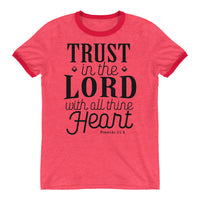 Trust in the Lord Bible Verse Shirt, Christian Verse Unisex Clothing, Shirt With Saying, Shirts with Quotes, Graphic Art Tee, Strength Shirt