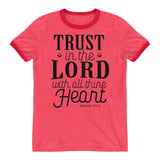 Trust in the Lord Bible Verse Shirt, Christian Verse Unisex Clothing, Shirt With Saying, Shirts with Quotes, Graphic Art Tee, Strength Shirt