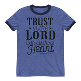 Trust in the Lord Bible Verse Shirt, Christian Verse Unisex Clothing, Shirt With Saying, Shirts with Quotes, Graphic Art Tee, Strength Shirt